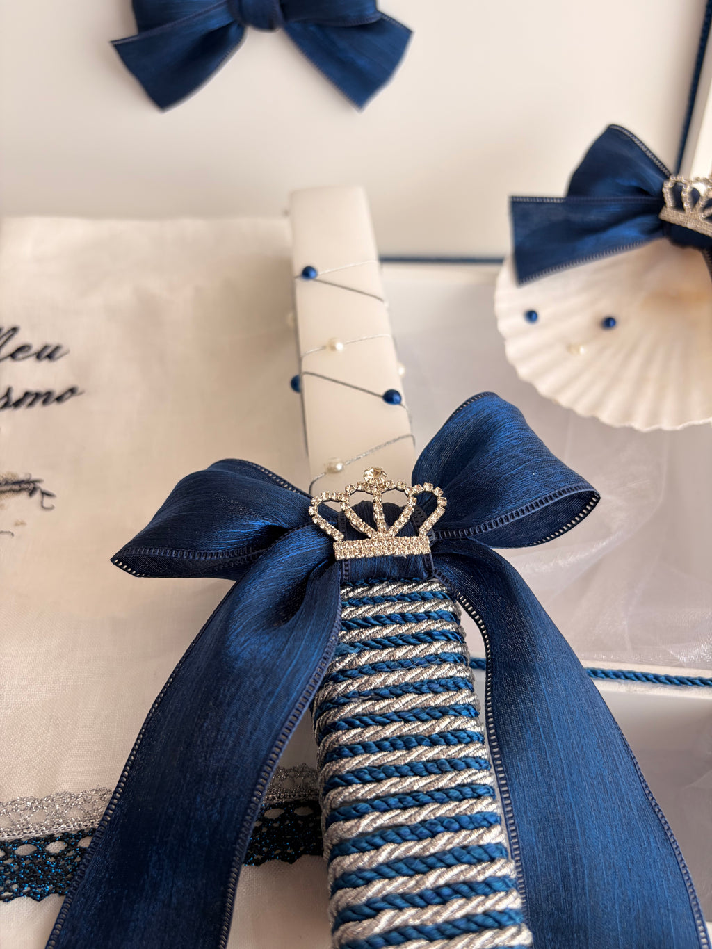 Conjunto de Batismo Navy