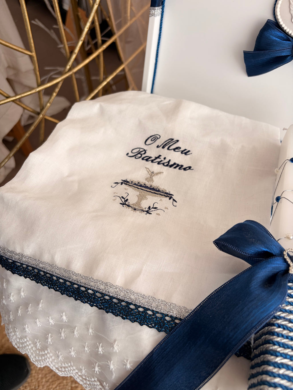 Conjunto de Batismo Navy